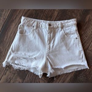 ROLLA'S White High Rise Duster Shorts